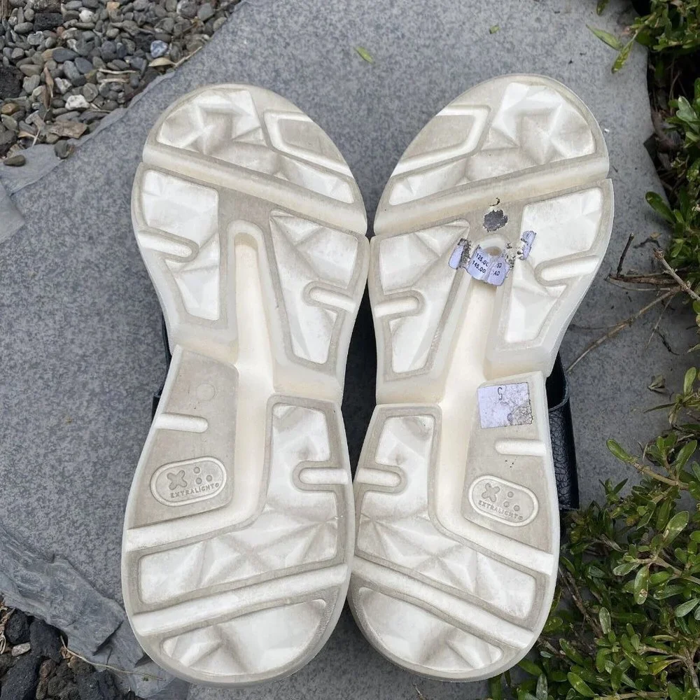 Daily Practice by Anthropologie Fisherman Sandals Size 36 US 6 $148 Black White